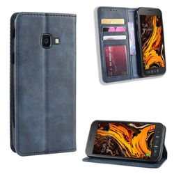 Bofink Vintage läder Samsung Galaxy Xcover 4S fodral - Blå