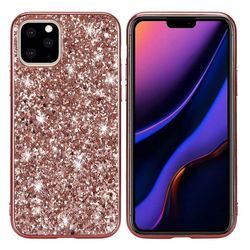 Glitter iPhone 11 Pro Max deksel - Rose gull