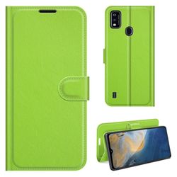 Classic ZTE Blade A51 flip etui - Grønn