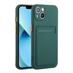 Deksel med Kortholder til iPhone 13 - Grønn