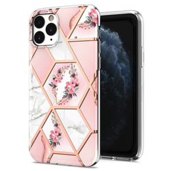 Marble iPhone 11 Pro Etui - Rosa Blomster