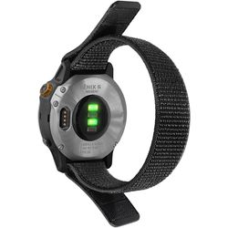 Garmin Fenix 6X urrem med løbegang i nylon - Sort