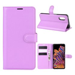 Classic Samsung Galaxy Xcover Pro flip etui - Purple