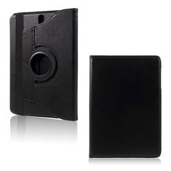 Samsung Galaxy Tab S3 flot og stærkt læder etui - Sort