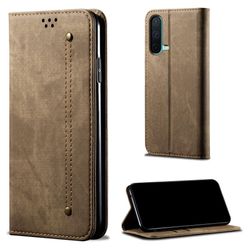 Jeans OnePlus Nord CE 5G flip etui - Grønn