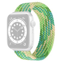 Apple Watch Series 8 (41 mm) elastisk klokkerem i nylon - Gradient Grønn Størrelse: M