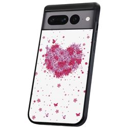 Google Pixel 8 Pro - Deksel/Mobildeksel Blomsterhjerte