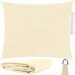 Solsegel med UV-Skydd för Uteplats – 2x3 m - Beige