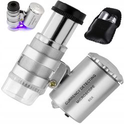 Suurennuslasi / UV Mikroskooppi – 60x Suurennos & Valo