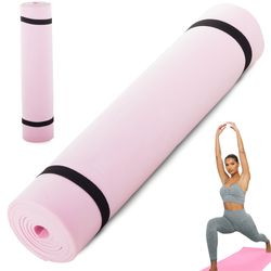 Yogamåtte / Træningsmåtte / Liggeunderlag - 180 x 50 cm - Pink