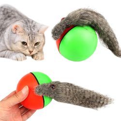 Elektrisk Katteleke / Leke for Katt - Rullende Ball med Ilder