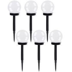 LED-hagelamper med solcelle – 6-pak