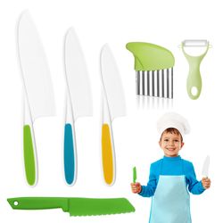 Knivsett for Barn 6-deler - Barnevennlige kniver