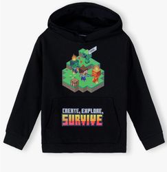 Minecraft Hettegenser for Barn - Hettegenser - 8 år