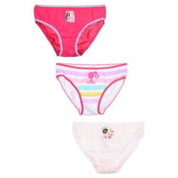 Barbie-alushousut lapsille - 3 kpl:n pakkaus - 6-8 vuotta