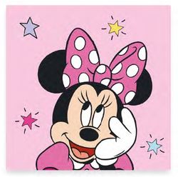 Disney Minni Mus stjernehåndkle, ansiktshåndkle, 30x30 cm håndkle