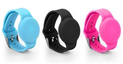 Vandtæt AirTag Armbånd til Børn - Silikonearmbånd - Pink