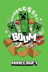 Minecraft Boom Creeper supermyk polarfleecepledd 100*150 cm