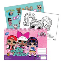 LOL Surprise Many Feels A/4 spiral skisseblokk med 40 ark og klistremerker