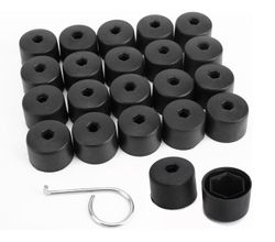 Hjulmøtrikdæksel / Hjulboltshætte 17mm - 20-Pak