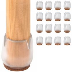 16-Pack - Möbeltassar / Silikon Fötter till Stol - Golvskydd