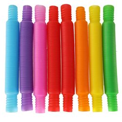 Pop Tube - Fidget Toys - Leke / Sensorisk - 8 stk