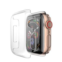 2-Pak Apple Watch 38/40/42/44 mm - Heldekkende Deksel Skjermbeskytter - 44mm