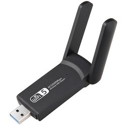 Trådløst USB-nettverkskort AC1200 - WiFi-adapter med antenner