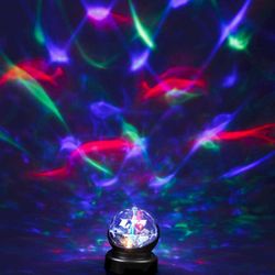 Diskolampe / Fargeskiftende LED-lampe – Batteridrevet
