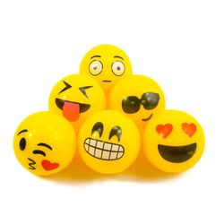 Blinkende Sprettball Smiley - 5.5 cm