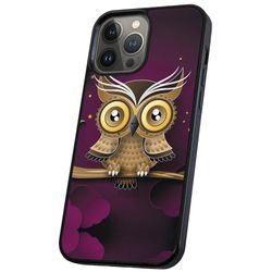 iPhone 13 Pro Max - Deksel/Mobildeksel Lysbrun Ugle