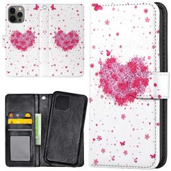 iPhone 13 Pro Max - Lommebok Deksel Blomsterhjerte