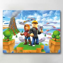 Lerretsbilde / Bilde - Roblox - 40x30 cm - Lerret