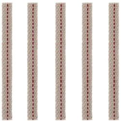 5-Pak - Veke til Parafin og Oljelampe 1x12 cm - Lampeveke