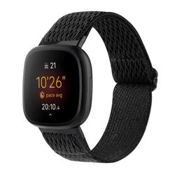Vævet Nylonarmbånd til Fitbit Versa 3/Sense – Armbånd