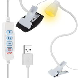 Skrivebordslampe med Klemme - LED Bordlampe