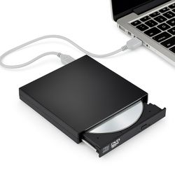 Ulkoinen DVD/CD-Poltin USB 2.0 Slim Tietokoneelle