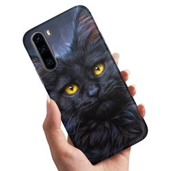 Deksel / Mobildeksel til OnePlus Nord - Svart Katt