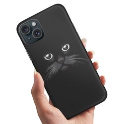 Deksel / Mobildeksel til iPhone 15 - Svart Katt
