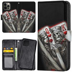 iPhone 12 Pro Max - Lommebok Deksel King Queen Kortstokk