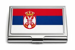 Kortholder - Serbia flagg