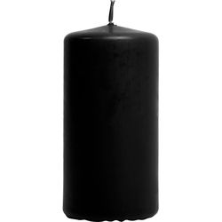 Blockljus - Svart - H: 10 cm - dia. 50 mm - 6 st