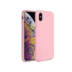 Kuminen iskunkestävä kotelo iPhone X / XS - vaaleanpunainen