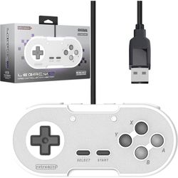 Retro-Bit Legacy16 Wired Controller USB Classic Grey