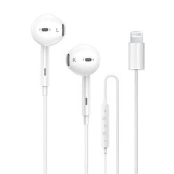 iPhone Kompatible Lightning Hovedtelefoner med Mikrofon & Lydstyrkeknapper – Passer til iPhone 7–14
