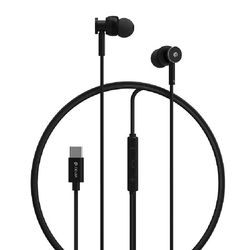 in-Ear USB-C høretelefoner til Samsung / iPhone 15, 16 og mobil med USB-C stik Sort