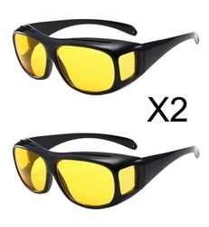 2 stk. Nattkikkert for kjøring - Nattkikkert UV400-beskyttelse - Solbriller