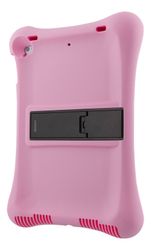 silikonetui med stativ for 10,2-10,5" iPad-nettbrett - rosa