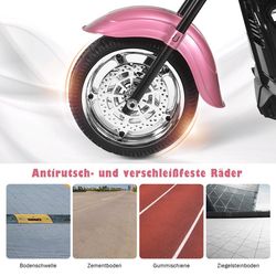 6 V elektrisk motorsykkel Batteridrevet motorsykkel med musikk 91 x 48 x 64 cm Rosa