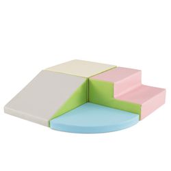 4 STK. Skum byggeklosser for å løpe rundt & Klatregigantiske byggeklosser Store byggeklosser Rosa + Grønn